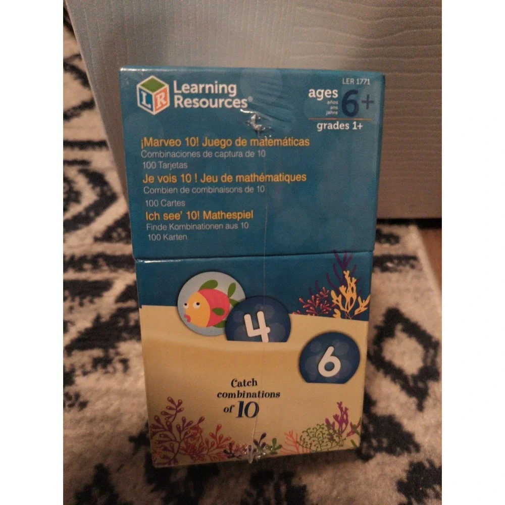 Learning Resources I Sea 10! Game Grades 1+ (LER1771)  Math Game Sealed New